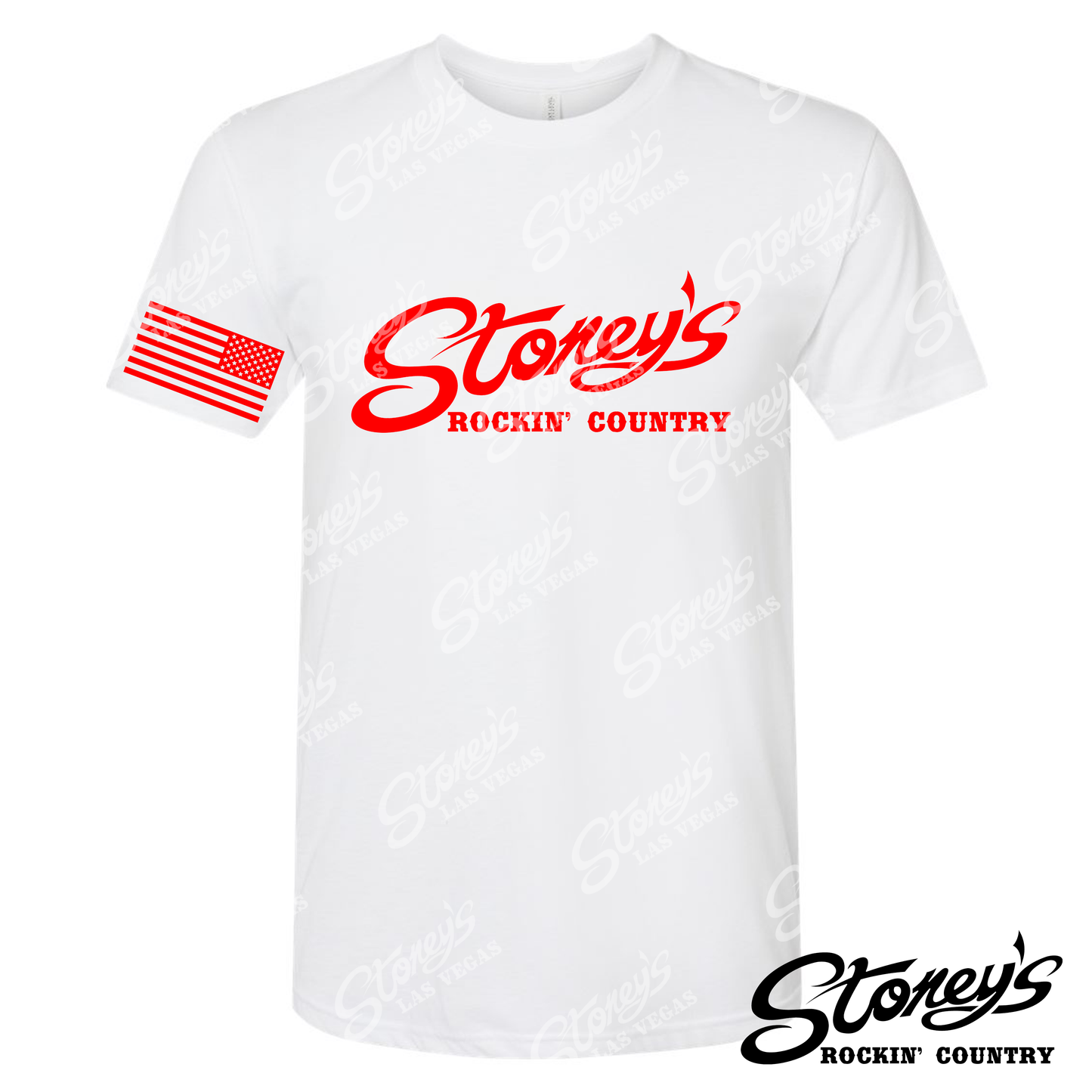 SRC Logo Tee w/ flag (red/white)